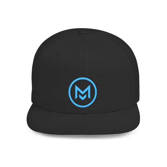 Flat Bill Snapback Hat with MEND Logo