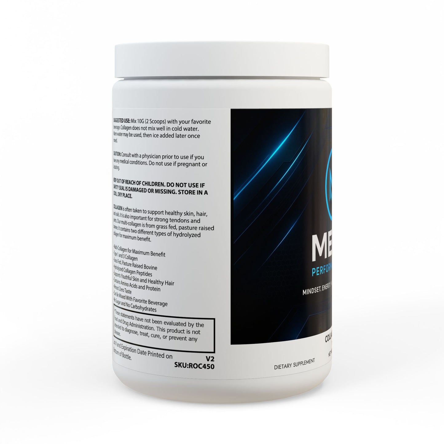 Collagen Peptides Type I & III Supplement (350g, 12.3oz)
