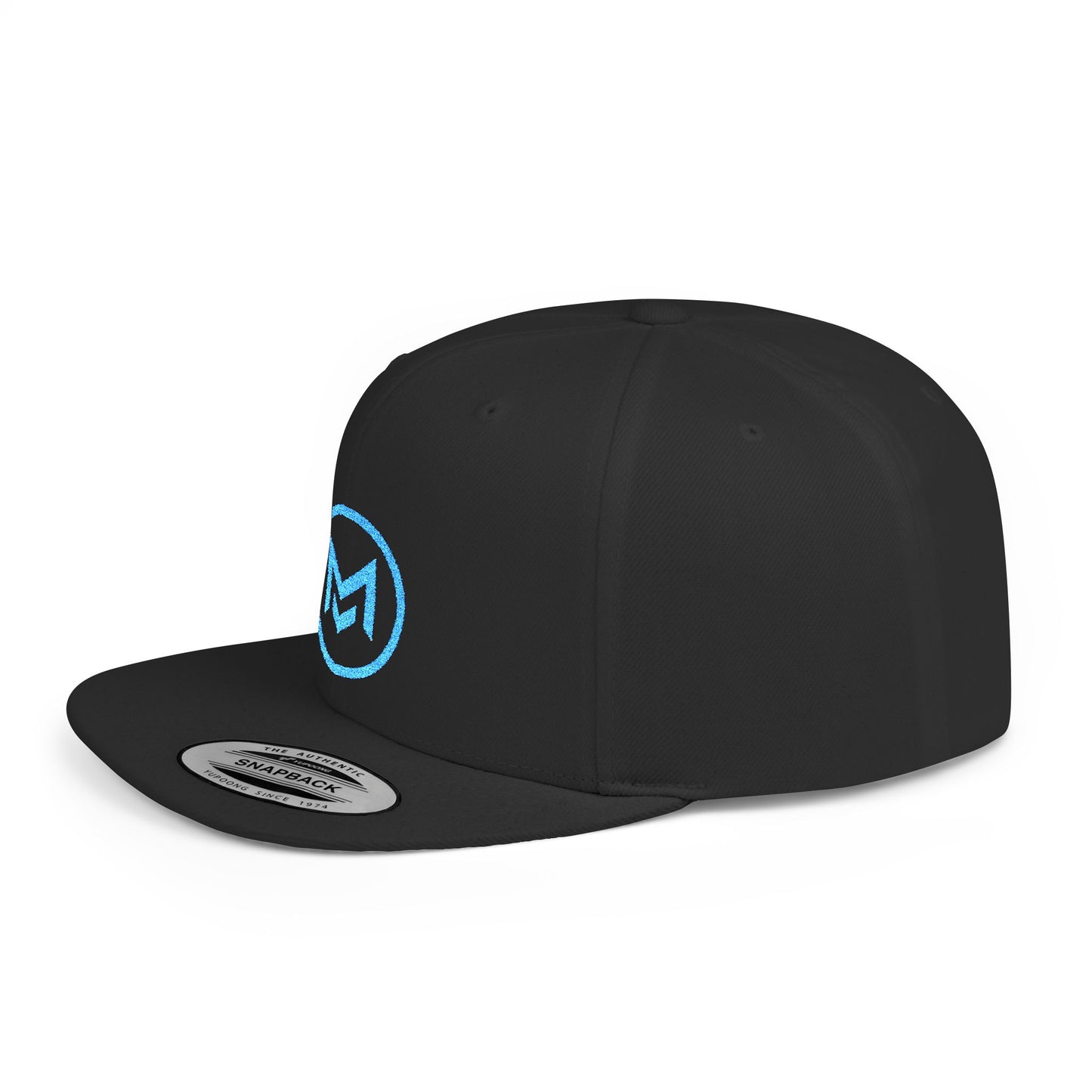 Flat Bill Snapback Hat with MEND Logo