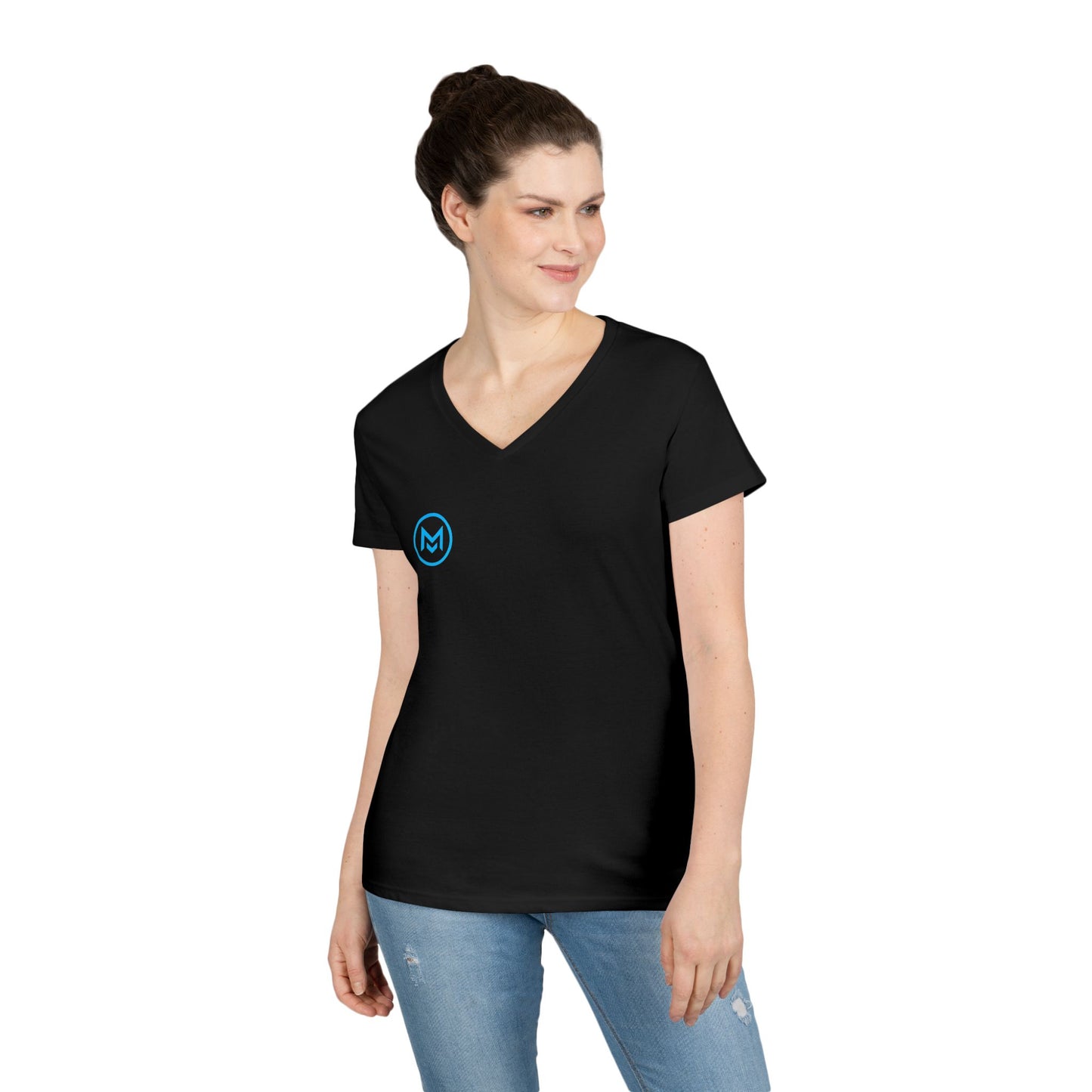 Empowerment V-Neck T-Shirt | Inspirational Tee for Women, Motivational Gift, Workout Shirt, Everyday Wear, Fitness Apparel