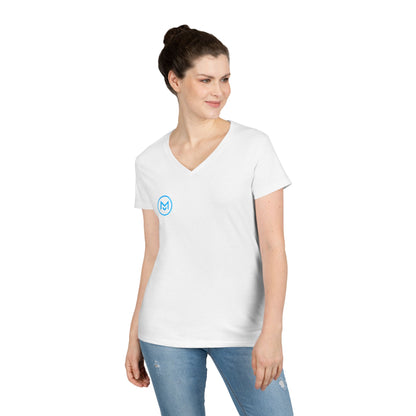 Empowerment V-Neck T-Shirt | Inspirational Tee for Women, Motivational Gift, Workout Shirt, Everyday Wear, Fitness Apparel