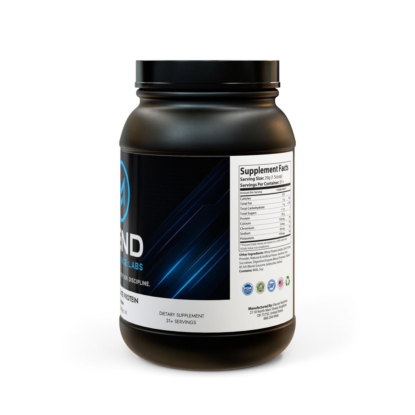 Whey Isolate Protein Supplement (907g, 2lb)