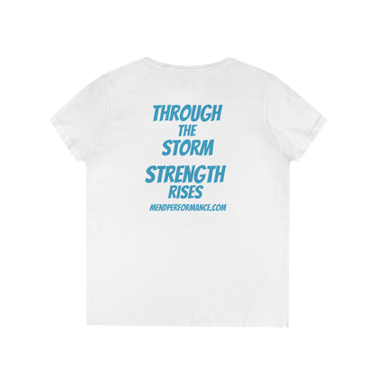 Empowerment V-Neck T-Shirt | Inspirational Tee for Women, Motivational Gift, Workout Shirt, Everyday Wear, Fitness Apparel